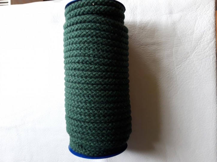 Baumwollkordel 100% Baumwolle 8mm dunkelgrün