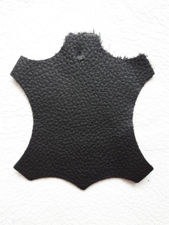 Rindnappaleder für Babyschuhe, Lederwaren schwarz matt 40x30cm